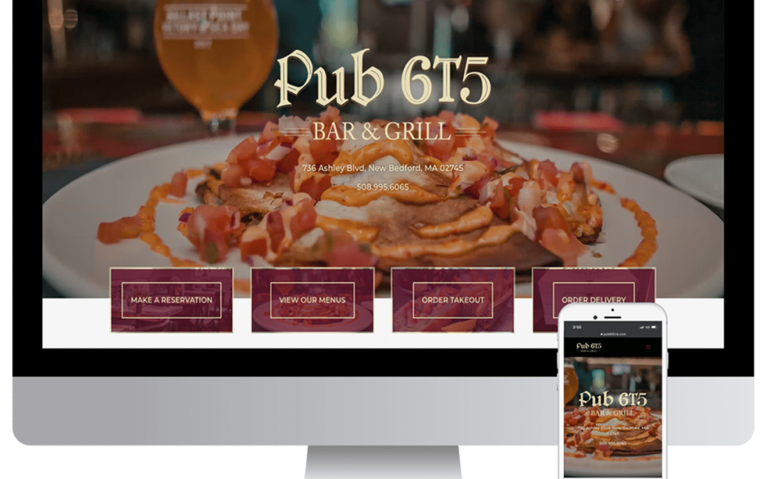 Website Design Spotlight – Pub 6T5 New Bedford, MA
