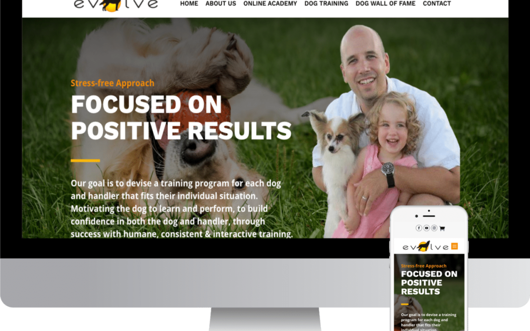Website Design for Evolve Dog Training | Mattapoisett , MA