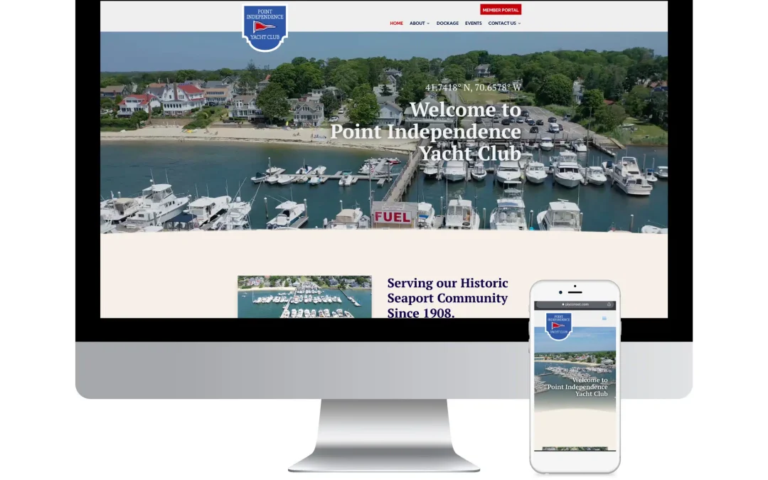 Point Independence Yacht Club Web Design