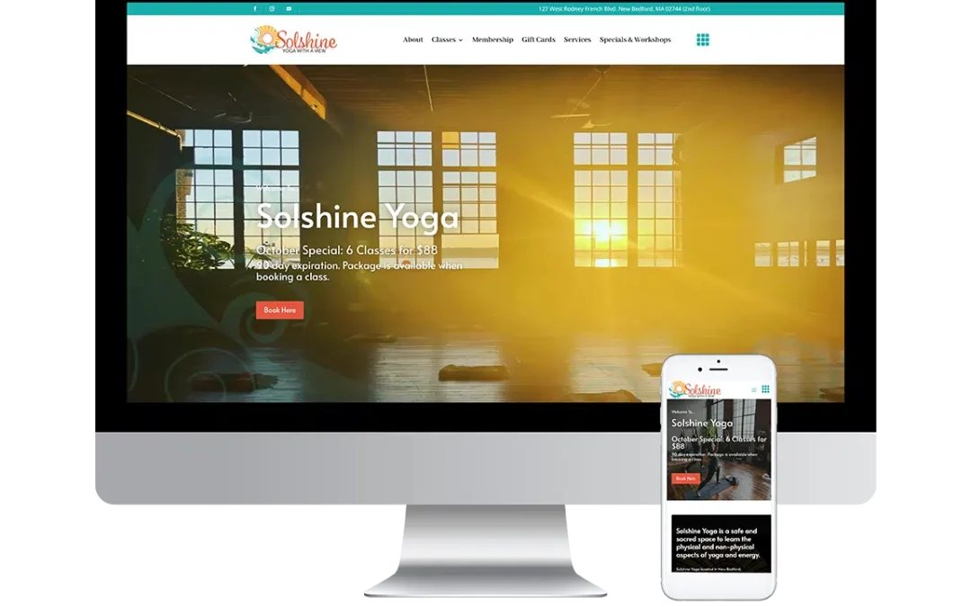 Solshine Yoga Web Design