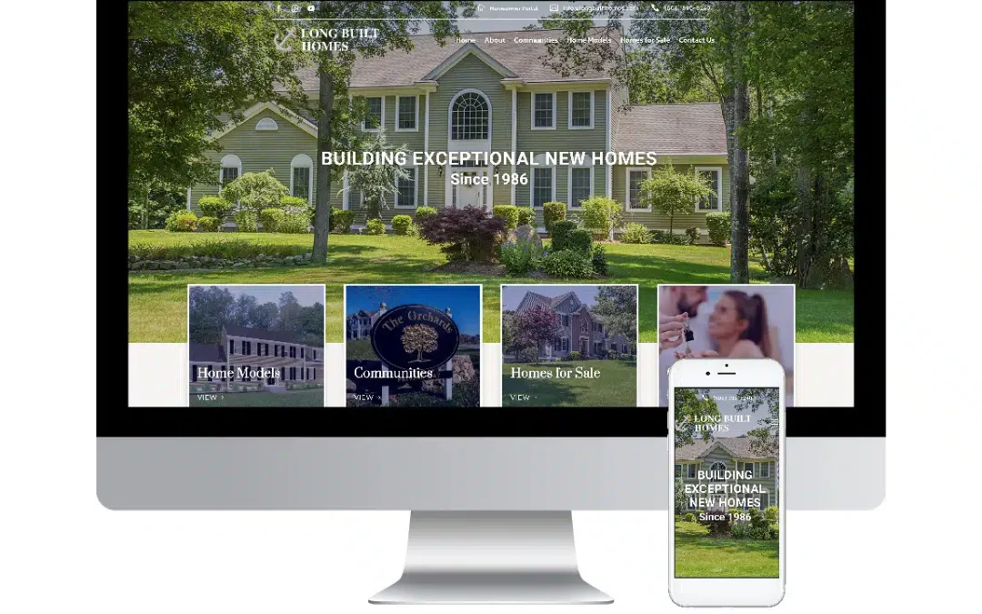 Long Built Homes Web Design