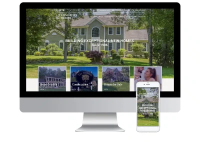Long Built Homes Web Design