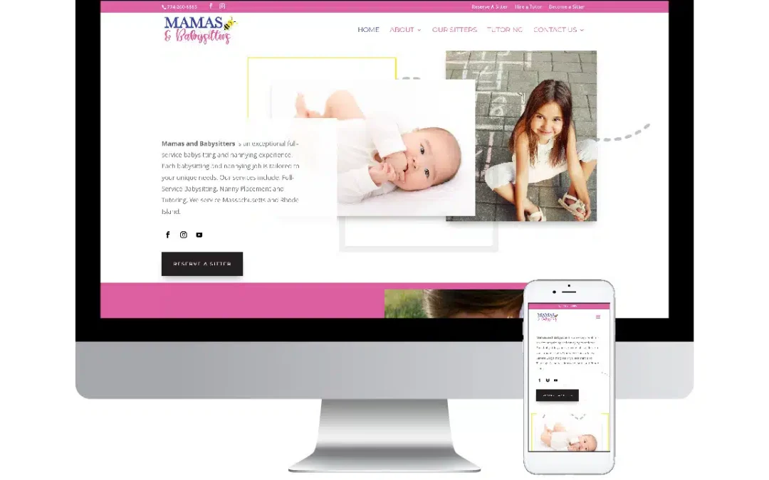 Mamas and Babysitters Web Design