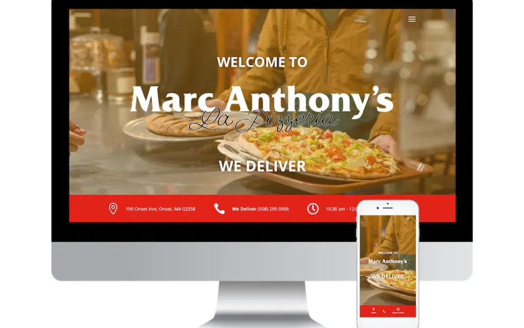 Marc Anthonys Pizza Web Design