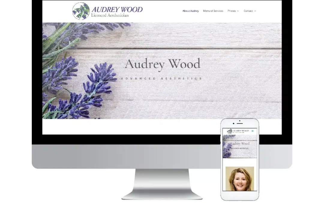 Audrey Wood Aesthetician Web Design