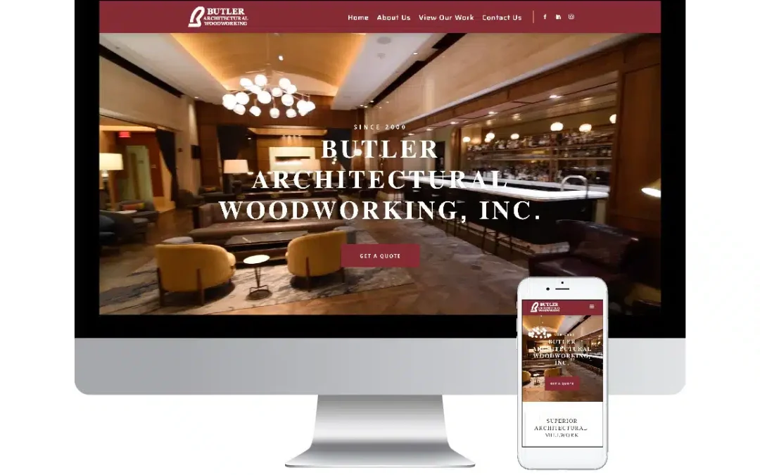 Butler Architectural Woodworking Web Design
