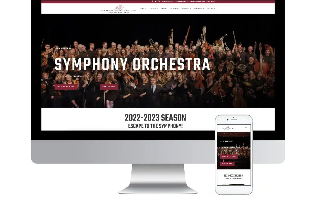 New Bedford Symphony Orchestra Web Design