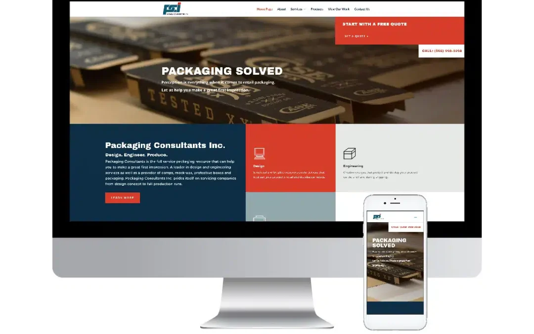 Packaging Consultants Web Design
