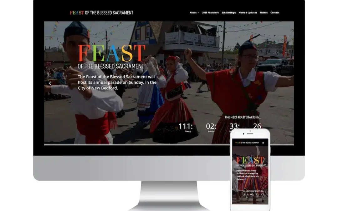 Feast of the Blessed Sacrement Web Design